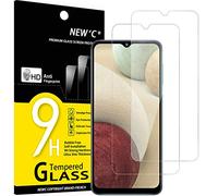 NEW'C 2 Pezzi, Vetro Temperato per Samsung Galaxy A12, Pellicola Prottetiva Anti Graffio, Anti-Impronte, Senza Bolle, Durezza 9H, 0,33mm Ultra Trasparente, Ultra Resistente