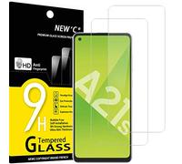 NEW'C 2 Pezzi, Vetro Temperato per Samsung Galaxy A21s, Pellicola Prottetiva Anti Graffio, Anti-Impronte, Senza Bolle, Durezza 9H, 0,33mm Ultra Trasparente, Ultra Resistente