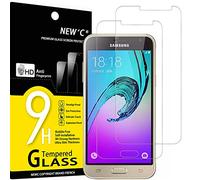 NEW'C 2 Pezzi, Vetro Temperato per Samsung Galaxy J3, Pellicola Prottetiva Anti Graffio, Anti-Impronte, Senza Bolle, Durezza 9H, 0,33mm Ultra Trasparente, Ultra Resistente