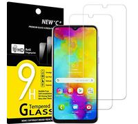 NEW'C 2 Pezzi, Vetro Temperato per Samsung Galaxy M20, Pellicola Prottetiva Anti Graffio, Anti-Impronte, Senza Bolle, Durezza 9H, 0,33mm Ultra Trasparente, Ultra Resistente