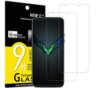 NEW'C 2 Pezzi, Vetro Temperato per Xiaomi Black Shark 2, 2 Pro, anti graffi, senza bolle d'aria, ultra resistente (0,33 mm HD ultra trasparente), durezza 9H Glass