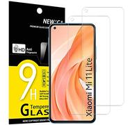 NEW'C 2 Pezzi, Vetro Temperato per Xiaomi Mi 11 Lite/Mi 11 Lite 5G, Pellicola Prottetiva Anti Graffio, Anti-Impronte, Senza Bolle, Durezza 9H, 0,33mm Ultra Trasparente, Ultra Resistente