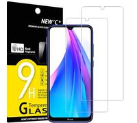 NEW'C 2 Pezzi, Vetro Temperato per Xiaomi Redmi Note 8T, Pellicola Prottetiva Anti Graffio, Anti-Impronte, Senza Bolle, Durezza 9H, 0,33mm Ultra Trasparente, Ultra Resistente
