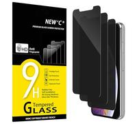 NEW'C 3 Pezzi, Pellicola Protettiva Privacy per iPhone 11 Pro Max, iPhone XS Max (6,5 Pollici), Angolo di Privacy 28 Gradi Migliorato, Durezza Ultra Resistente 9H, Senza Bolle