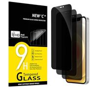 NEW'C 3 Pezzi, Pellicola Protettiva Privacy per iPhone 12, iPhone 12 Pro (6,1 Pollici), Angolo di Privacy 28 Gradi Migliorato, Durezza Ultra Resistente 9H, Senza Bolle