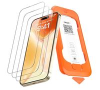 NEW'C 3 Pezzi, Pellicola Protettiva Schermo Intero per iPhone 14 Pro (6,1 pollici) [Installazione Automatica], Vetro Temperato - Ultra Resistente - Adatta alla Custodia