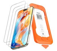 NEW'C 3 Pezzi, Pellicola Protettiva Schermo Intero per iPhone 16 Pro Max 6,9 pollici [Installazione Automatica], Vetro Temperato - Ultra Resistente - Adatta alla Custodia