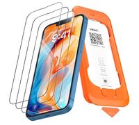 NEW'C 3 Pezzi, Pellicola Protettiva Schermo Intero per iPhone 16e, iPhone 14, iPhone 13/13 Pro (6,1 pollici) [Installazione Automatica], Vetro Temperato - Ultra Resistente - Adatta alla Custodia