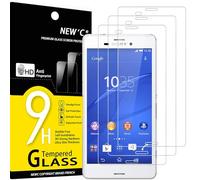 NEW'C 3 Pezzi, Vetro Temperato Compatibile con Sony Xperia Z3, Pellicola Prottetiva Anti Graffio, Anti-Impronte, Durezza 9H, 0,33mm Ultra Trasparente, Ultra Resistente