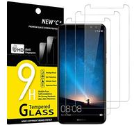 NEW'C 3 Pezzi, Vetro Temperato per Huawei Mate 10 Lite, Pellicola Prottetiva Anti Graffio, Anti-Impronte, Senza Bolle, Durezza 9H, 0,33mm Ultra Trasparente, Ultra Resistente