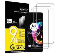NEW'C 3 Pezzi, Vetro Temperato per Motorola Edge 20 Lite, Pellicola Prottetiva, Senza Bolle, Durezza 9H, 0,33mm Ultra Trasparente, Ultra Resistente.