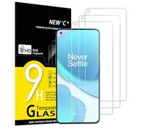 NEW'C 3 Pezzi, Vetro Temperato per OnePlus 8T, Pellicola Prottetiva Anti Graffio, Anti-Impronte, Senza Bolle, Durezza 9H, 0,33mm Ultra Trasparente, Ultra Resistente