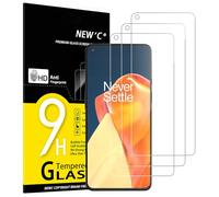 NEW'C 3 Pezzi, Vetro Temperato per OnePlus 9, Pellicola Prottetiva Anti Graffio, Anti-Impronte, Senza Bolle, Durezza 9H, 0,33mm Ultra Trasparente, Ultra Resistente