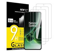 NEW'C 3 Pezzi, Vetro Temperato per OnePlus Nord 3 5G, Pellicola Prottetiva, Senza Bolle, Durezza 9H, 0,33mm Ultra Trasparente, Ultra Resistente