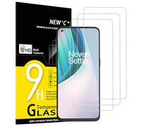 NEW'C 3 Pezzi, Vetro Temperato per OnePlus Nord N10 5G, Pellicola Prottetiva Anti Graffio, Anti-Impronte, Senza Bolle, Durezza 9H, 0,33mm Ultra Trasparente, Ultra Resistente