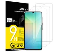 NEW'C 3 Pezzi, Vetro Temperato per Samsung Galaxy A06, Pellicola Prottetiva Anti Graffio, Anti-Impronte, Senza Bolle, Durezza 9H, 0,33mm Ultra Trasparente, Ultra Resistente