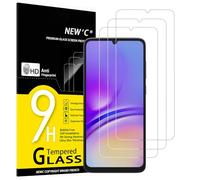 NEW'C 3 Pezzi, Vetro Temperato per Samsung Galaxy A05, A05s, Pellicola Prottetiva, Senza Bolle, Durezza 9H, 0,33mm Ultra Trasparente, Ultra Resistente