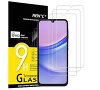 NEW'C 3 Pezzi, Vetro Temperato per Samsung Galaxy A15 5G/4G, Privo di Graffi, durezza 9H, Pellicola Protettiva HD, 0,33 mm, Ultra Trasparente, Ultra Resistente