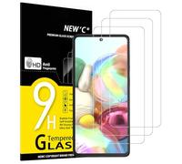 NEW'C 3 Pezzi, Vetro Temperato per Samsung Galaxy A71, Note 10 Lite, Pellicola Prottetiva Anti Graffio, Anti-Impronte, Senza Bolle, Durezza 9H, 0,33mm Ultra Trasparente, Ultra Resistente