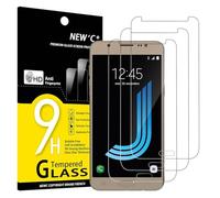 NEW'C 3 Pezzi, Vetro Temperato per Samsung Galaxy J5 2016 (SM-J510), Pellicola Prottetiva Anti Graffio, Anti-Impronte, Senza Bolle, Durezza 9H, 0,33mm Ultra Trasparente, Ultra Resistente