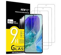 NEW'C 3 Pezzi, Vetro Temperato per Samsung Galaxy M55 5G, C55 5G, Pellicola Prottetiva, Senza Bolle, Durezza 9H, 0,33mm Ultra Trasparente, Ultra Resistente