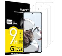 NEW'C 3 Pezzi, Vetro Temperato per Xiaomi 12T,Xiaomi 12T Pro, Pellicola Prottetiva Anti Graffio, Anti-Impronte, Senza Bolle, Durezza 9H, 0,33mm Ultra Trasparente, Ultra Resistente