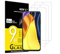 NEW'C 3 Pezzi, Vetro Temperato per Xiaomi Poco M3 Pro, Poco M3 Pro 5G, Pellicola Prottetiva Anti Graffio, Anti-Impronte, Senza Bolle, Durezza 9H, 0,33mm Ultra Trasparente, Ultra Resistente