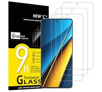 NEW'C 3 Pezzi, Vetro Temperato per Xiaomi Poco X6 5G, X6 Pro 5G, Pellicola Prottetiva Anti Graffio, Anti-Impronte, Senza Bolle, Durezza 9H, 0,33mm Ultra Trasparente, Ultra Resistente