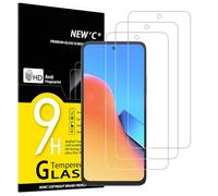 NEW'C 3 Pezzi, Vetro Temperato per Xiaomi Redmi 12 (non compatibile con Redmi Note 12), privo di graffi, durezza 9H, pellicola protettiva HD, 0,33 mm, ultra trasparente, ultra resistente