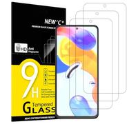NEW'C 3 Pezzi, Vetro Temperato per Xiaomi Redmi Note 11 PRO, Redmi Note 11 PRO 5G, Pellicola Prottetiva Anti Graffio, Durezza 9H, 0,33mm Ultra Trasparente, Ultra Resistente