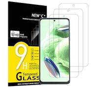 NEW'C 3 Pezzi, Vetro Temperato per Xiaomi Redmi Note 12 5G /4G, Pellicola Prottetiva, Senza Bolle, Durezza 9H, 0,33mm Ultra Trasparente, Ultra Resistente