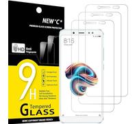 NEW'C 3 Pezzi, Vetro Temperato per Xiaomi Redmi Note 5, Pellicola Prottetiva Anti Graffio, Anti-Impronte, Senza Bolle, Durezza 9H, 0,33mm Ultra Trasparente, Ultra Resistente