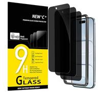 NEW'C Pellicola Privacy per iPhone Air, Vetro Privacy 28° | 3 Pezzi, Nero, 6,5 Pollici, Kit Installazione Incluso, Vetro Temperato, Privacy 28°, Durezza 9H, Antigraffio, Senza Bolle