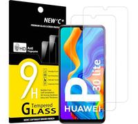 NEW'C Pellicola Vetro per Huawei P30 Lite, Nova 4e, in Vetro Temperato | 2 Pezzi, HD Trasparente, Durezza 9H, Antigraffio, Senza Bolle, Oleofobico, Sensibile al Tocco