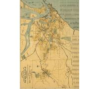 Newcastle Australia Map Journal: Vintage Map Notebook