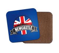 Newcastle Sottobicchiere quadrato - Geordie Regno Unito Regno Unito Inghilterra Union Jack City Flag Viaggi Vacanze Geografia Posizione Cucina Famiglia Bevande #83139