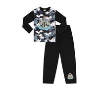 Newcastle United Football Club - Pigiama lungo mimetico per ragazzi, Nero , 13-14 Years