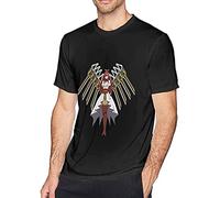 Newcix Fairy Tail Erza T-Shirt Graphic Mens Basic Black Unisex Cotton Casual Tee S