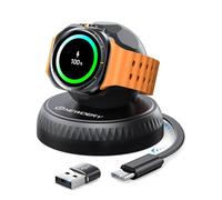 NEWDERY per Samsung Watch 7 Caricabatterie con Cavo USB C Retrattile, Stazione di Ricarica Wireless Magnetica Portatile per Galaxy Smartwatch Ultra 6 Classic 5 Pro 4 Classic 3 Active 2 1