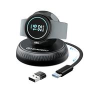 NEWDERY Stazione di Ricarica per Pixel Watch 3/2, Caricabatterie Wireless Portatile Magnetico per Fitbit Sense 2/1, Versa 4/3, Cavo USB-C Retrattile con USB A, per Google