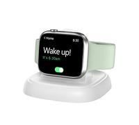 NEWDERY Stazione di ricarica wireless per Apple Watch 9/Ultra Stazione di Ricarica Rapida Dock, Supporto Magnetico per iWatch Serie 9/8/Ultra/7/6/5/3/2/SE (Bianco)