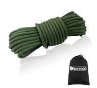 NewDoar Corda da arrampicata statica - 8 mm (5/16c)/10 mm (3/8") cavo accessorio a doppia treccia per roccia, trasporto, prusik, sopravvivenza - pre-tagliato 6,2 m, 1,5 m, 30,5 m, 40 m, lunghezza 40 m