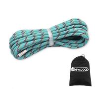 NewDoar Corda da arrampicata statica certificata CE e UIAA 14 KN 8 mm Cordini accessori ad alta resistenza 10 m/20 m/30 m/50 m corda di sicurezza per arrampicata, sopravvivenza all'aperto e alpinismo