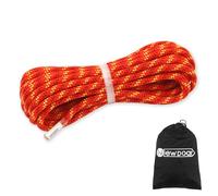 NewDoar Corda da arrampicata statica certificata CE e UIAA 14KN 8mm cavi accessori ad alta resistenza 10M/20M/30M/50M corda di sicurezza per arrampicata su roccia, sopravvivenza all'aperto