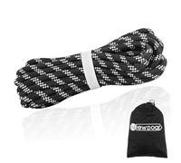 NewDoar Corda per accessori certificata CE UIAA da 10 mm, 24 kN, doppia treccia, pre-tagliata, per sopravvivenza all'aperto, alpinismo, prusik, trascinamento