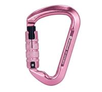 NewDoar Moschettone professionale da arrampicata certificato CE, 30 kN, resistente, con chiusura a vite a D, clip di bloccaggio per arrampicata su roccia, ramping, salvataggio, alpinismo, rappelling