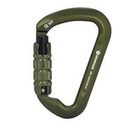 NewDoar Moschettone professionale da arrampicata certificato CE, 30 kN, resistente, con chiusura a vite a D, clip di bloccaggio per arrampicata su roccia, ramping, salvataggio, alpinismo, rappelling