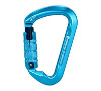 NewDoar Moschettone professionale da arrampicata certificato CE, 30 kN, resistente, con chiusura a vite a D, clip di bloccaggio per arrampicata su roccia, ramping, salvataggio, alpinismo, rappelling