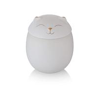NEWDREAM Nuovo sogno: urna in ceramica a forma di gatto, urna per ceneri (bianca S)