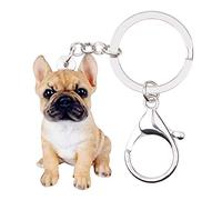 NEWEI Cute Acrilico Portachiavi Cane Porta Chiavi Chiave Per Donna Bambina Auto Charms
